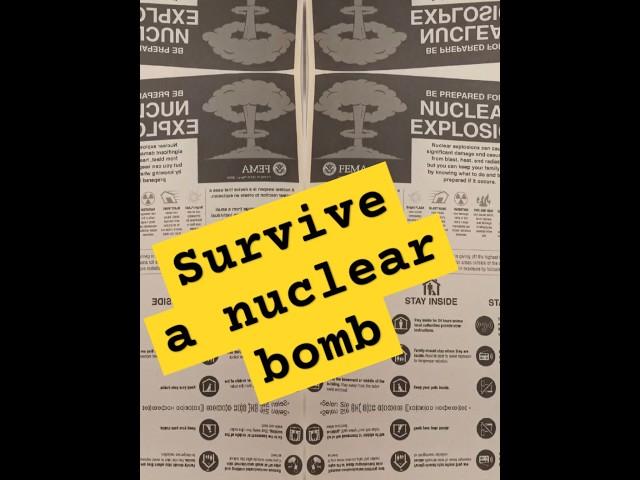 Be prepared for a nuclear war #nuclearwar #survive #nuclearbomb