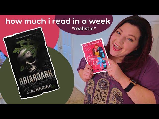 how much i REALISTICALLY read in a week  | cozy reading vlog ️