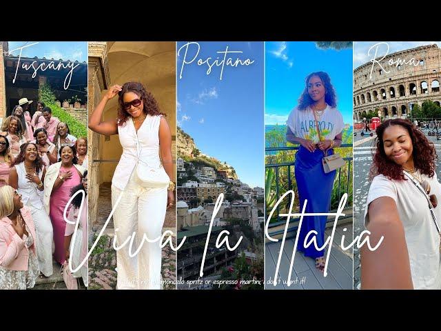 TRAVEL VLOG|| Exploring Italy with the BEST Bookclub || Florence + Tuscany + Amalfi Coast + Roma!!