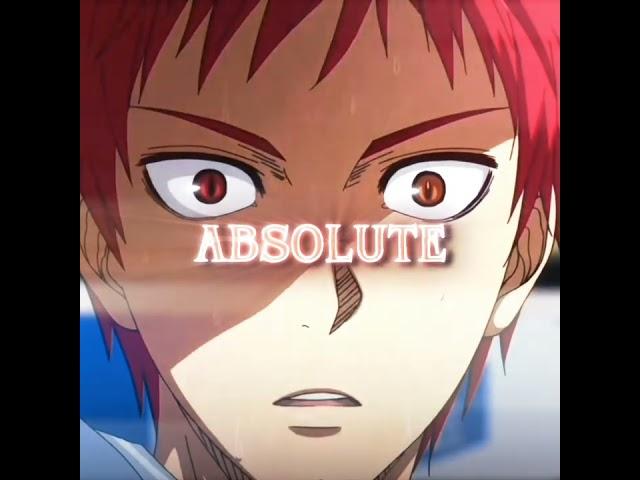 "I am Absolute" - Akashi Seijuro | Kuroko No Basket | Edit