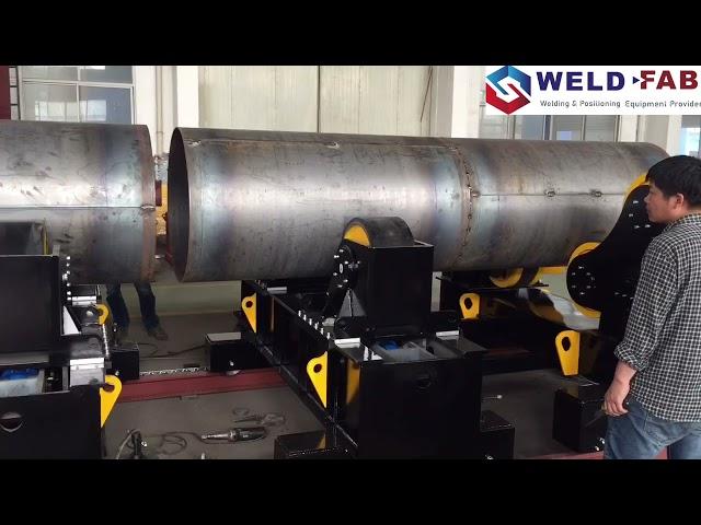 Weld-Fab Self Aligning Welding Rotator With Motorized Moving