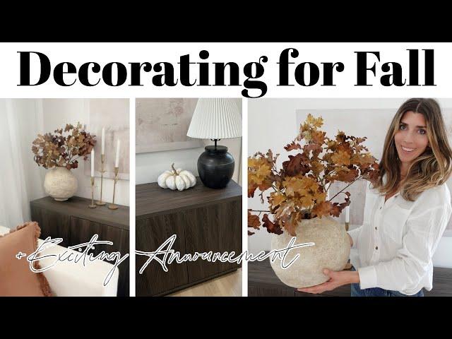 Fall Decorate With Me & Adding New Furniture / Huge Sale + Exciting Announcement