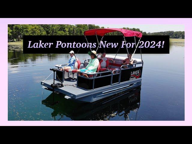 Sneak Peek of the 2024 Laker Mini Pontoon Boat!