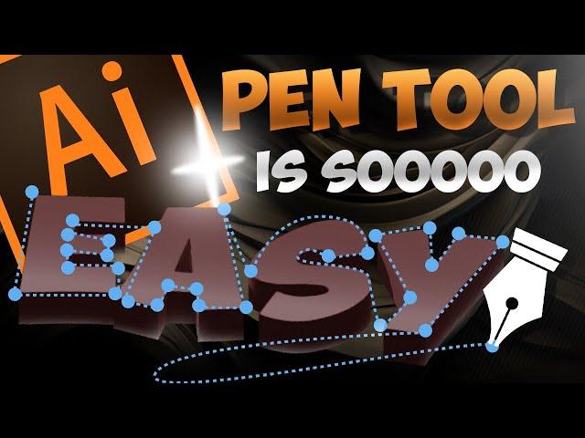 The EASIEST Pen Tool Tutorial Ever (Adobe Illustrator)