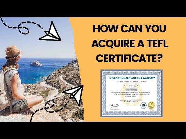 How To Get A TEFL Certificate - The FAST and AFFORDABLE Way!