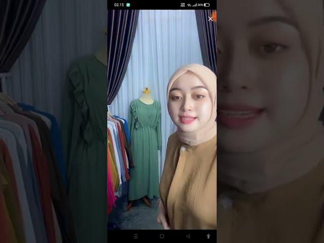 🟠LIVE TANTE JILBAB JUALAN ONLINE MEMAKAI ROK BIKIN GAGAL FOKUS