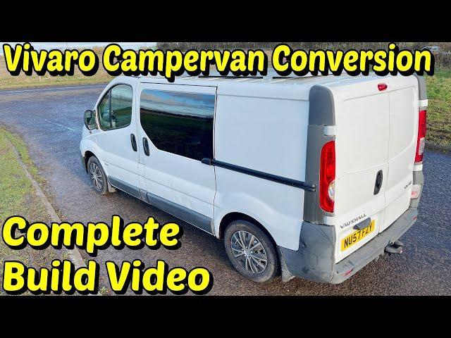 DIY Campervan Conversion - 90 Minute Vivaro Complete Van Build Video
