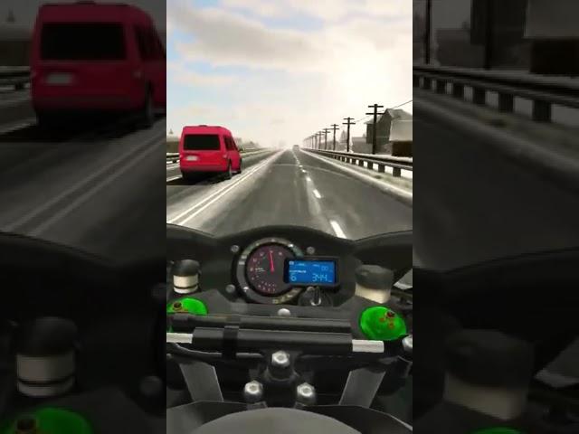 world fastest bike speed check 344kwh per hour ninja h2 #bike #trafficrider #gaming #shorts