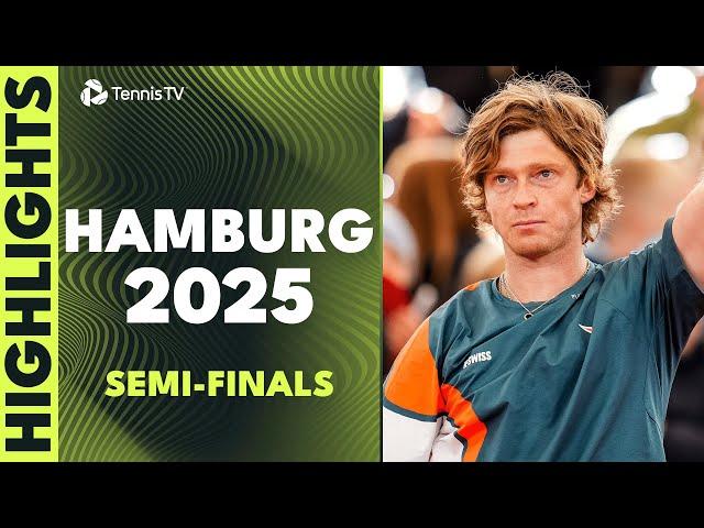 Rublev Takes On Auger-Aliassime; Cobolli Plays Etcheverry | Hamburg 2025 Semi-Final Highlights