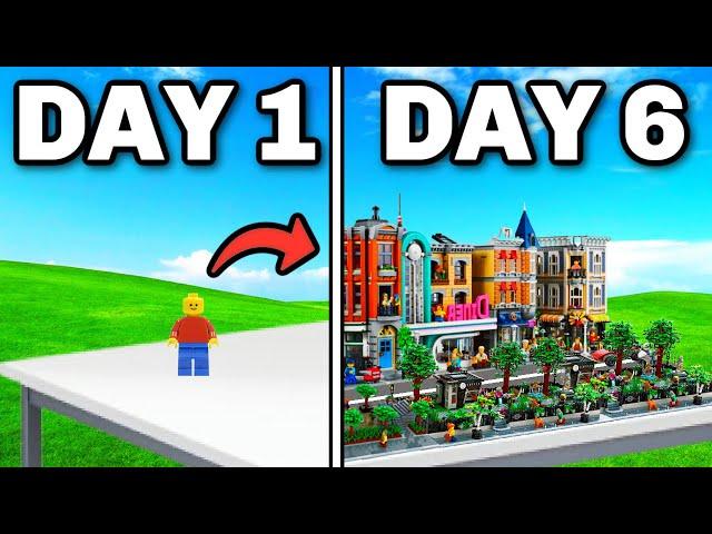 Building a Lego Minifigure CITY in 7 DAYS!