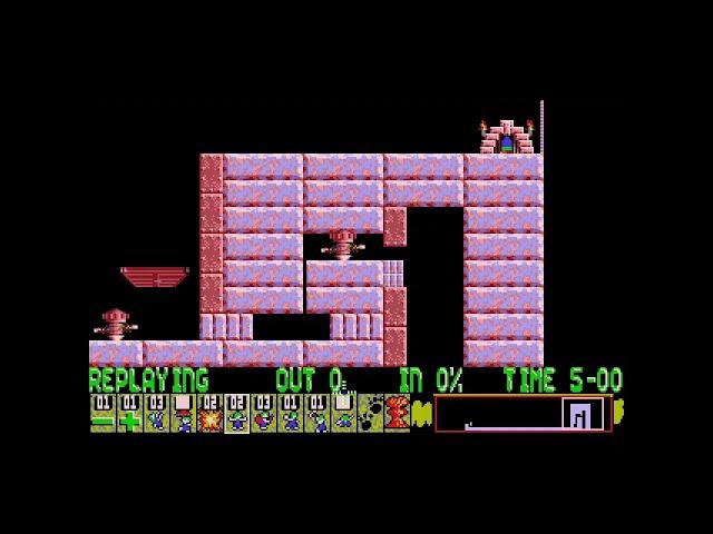 Lemmings custom - "The Reverser ( part 1 )" by Siergiej ( Lemmix )