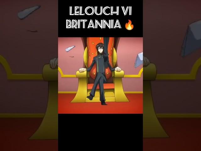 All Hail Lelouch !! || Lelouch vi britannia Code Geass anime badass moment || #shorts #anime