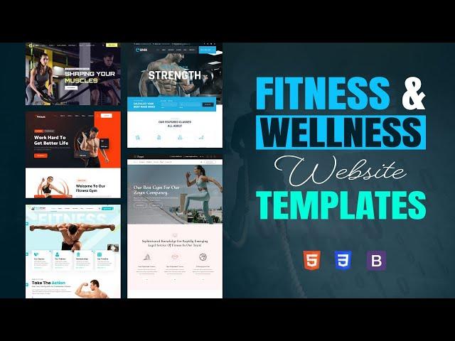 Fitness & Wellness Website Templates