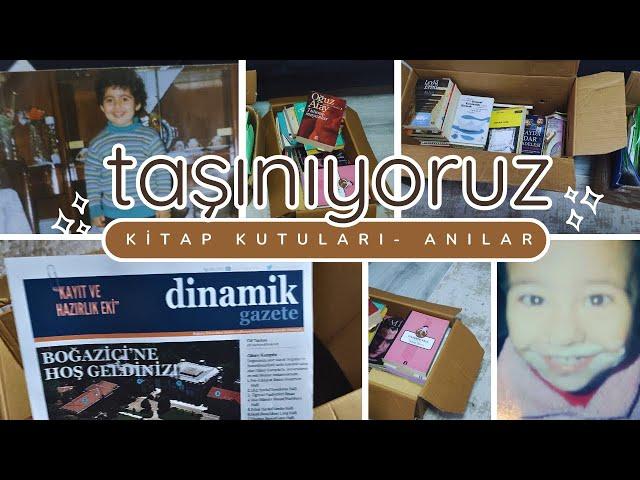 Taşınma Vlog  Ev Taşıyoruz! Kitaplar, Ders Notları, Eski Fotoğraflar ve Anılar  Kitaplık Turumsu 