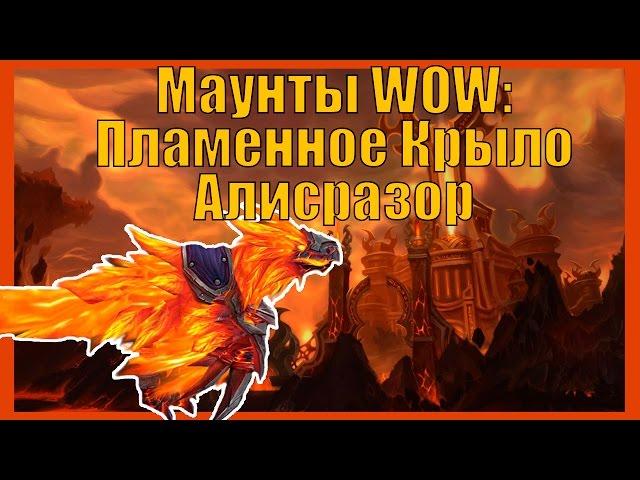 Маунты World of Warcraft: Пламенное Крыло Алисразор