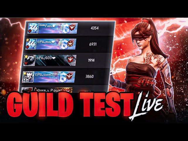 CUTE GIRL FREEFIRE LIVE STREAM-LIVE GUILD TEST 1V2#freefirelive#girllive#nonstoplive @cutepariii