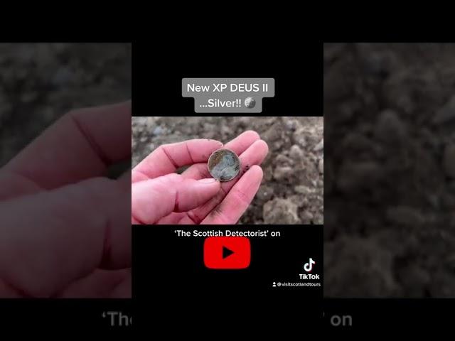 A beautiful George V silver coin with the XP DEUS II 🪙 Metal detecting in Scotland 󠁧󠁢󠁳󠁣󠁴󠁿