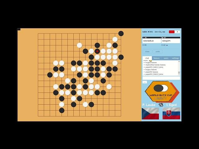 Gomoku WBC 2023 - Pavel Laube (CZE) vs Igor Eged (SVK)