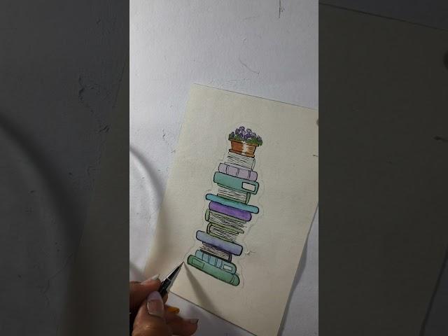 cute bookmark painting #artbloom #bookmark