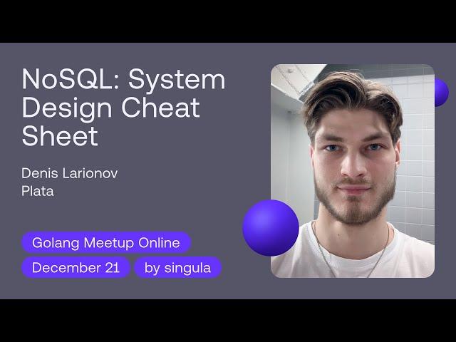 NoSQL: System Design Cheat Sheet - Denis Larionov