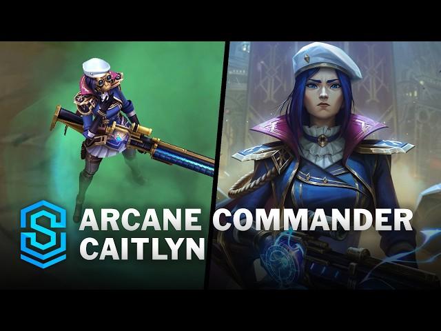 Arcane Commander Caitlyn Skin Spotlight - Pre-Release - PBE Preview - League of Legends