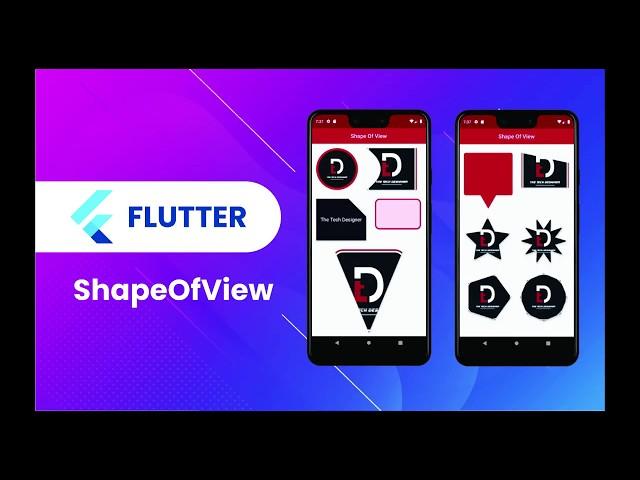 Flutter Widget | 52 | ShapeOfView | Center, Color, Container, Text, Image, CircleShape | Speed Code