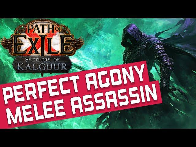 PERFECT AGONY MELEE ASSASSIN Build - gameplay [POE 3.25]