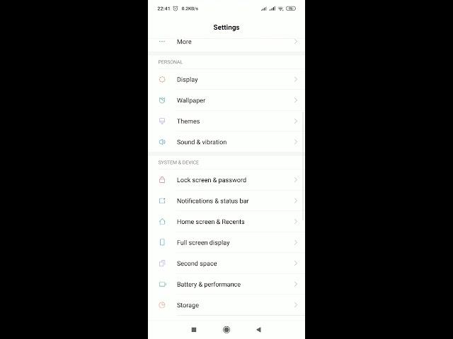 How to view full screen videos on YouTube on Redmi Note 7 Pro