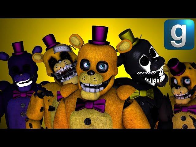 Gmod FNAF | Review | Brand New Fredbear Ragdoll Model Pack!