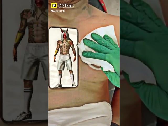 free fire.op tattoo in zombie samurai bundle ️️️️