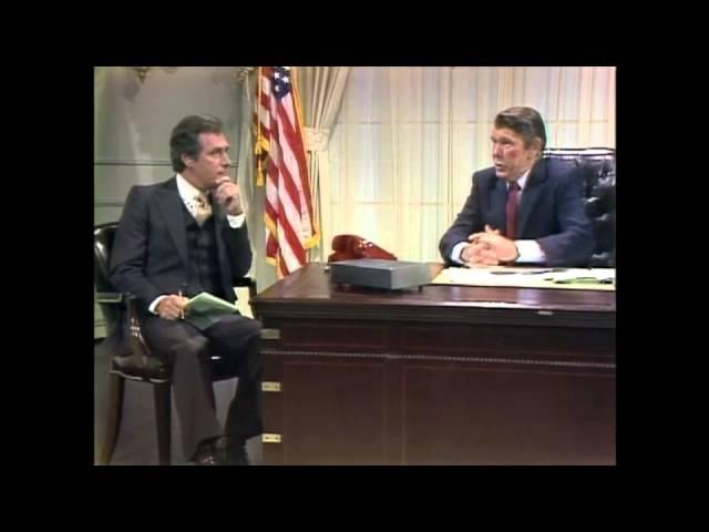 Johnny Carson as Reagan, a "Who's On First" spoof