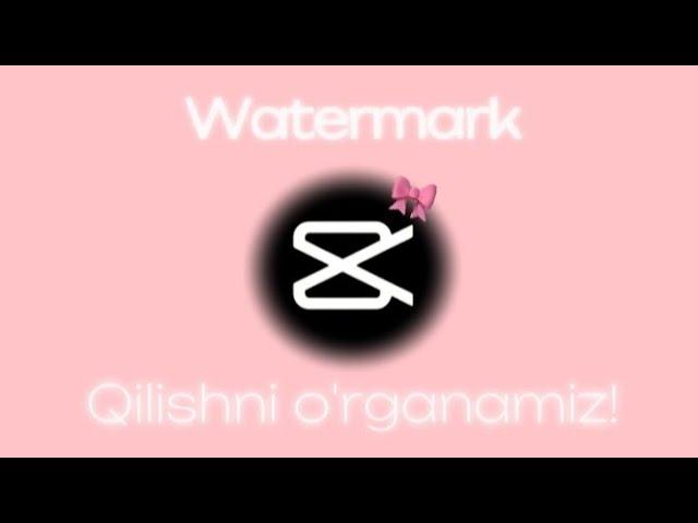 Watermark qilishni o'rganamiz! Hamma kutgan video!