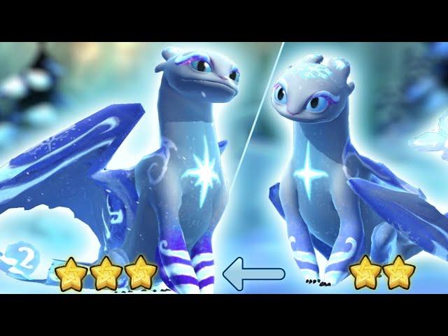 Snoggletog Light Fury Evolved/Upgraded to 3-Stars "Alpha/Titan Wing" | Dragons: Titan Uprising