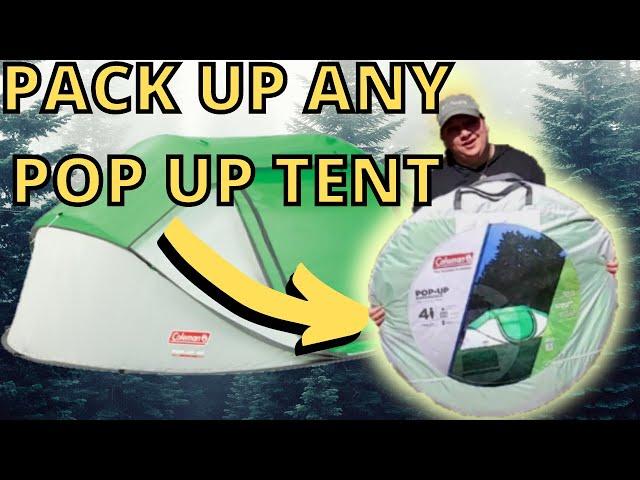 Easy Way to Fold ANY Pop Up Tent - Pop Up Tent Fold Away - Pop Up Tent Fold Down Pop Up Tent Pack Up