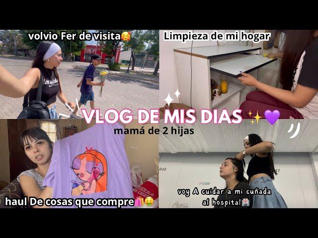 VLOG DE MIS DIAS MAMÁ DE 2 HAUL DE COSAS QUE COMPRÉ️ LIMPIEZA DE MI HOGAR VOLVIÓ FER