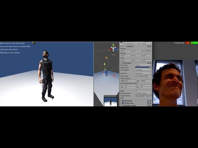 Kinect   Face Shift driving a 3D scene in Unity