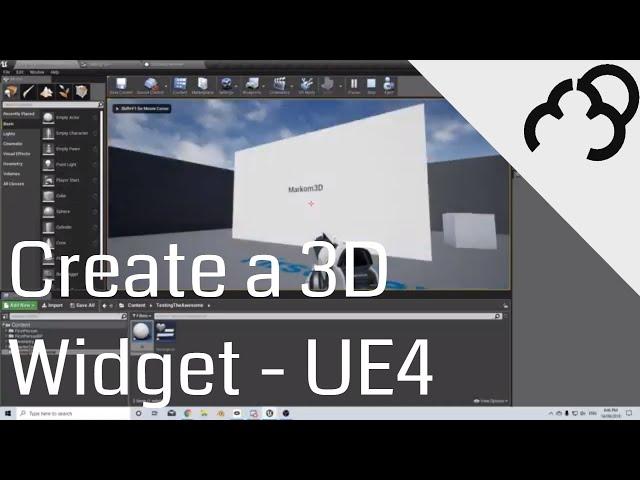 Unreal Engine 4 Tutorial - 3D Widget