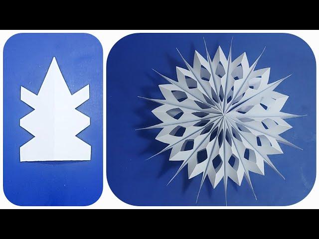 Christmas snowflake craft/Christmas ornaments/#craft #christmas #papercraft #artandcraft