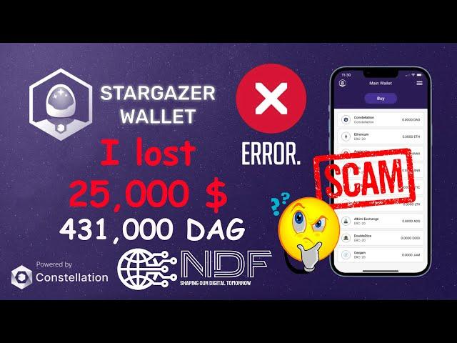 Ошибка разработчиков Stargazer Wallet привела к потере 25,000 $. Loss of 431,000 DAG tokens.