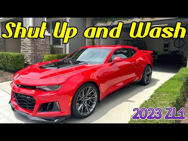 2023 Camaro ZL1 First Wash. Full Detail, Clay, Polish.