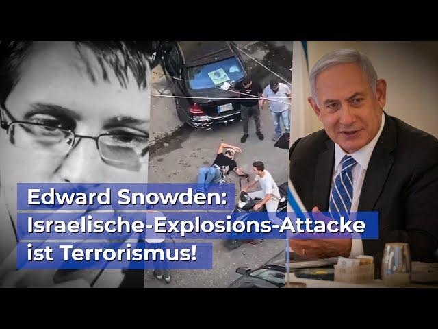 Edward Snowden: Explosionsangriff ist ein Akt des Terrorismus!