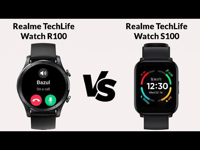 Realme TechLife Watch R100 vs Realme TechLife Watch S100