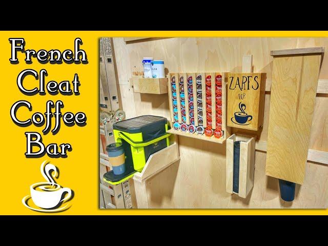 French Cleat COFFEE BAR | DIY Woodworking Project | A Glimpse Inside How To