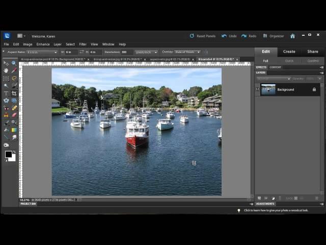 Photoshop Elements - Crop and Resize for Printing