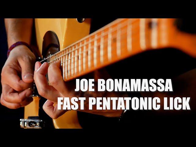 Joe Bonamassa Fast Pentatonic Lick Lesson with Tabs