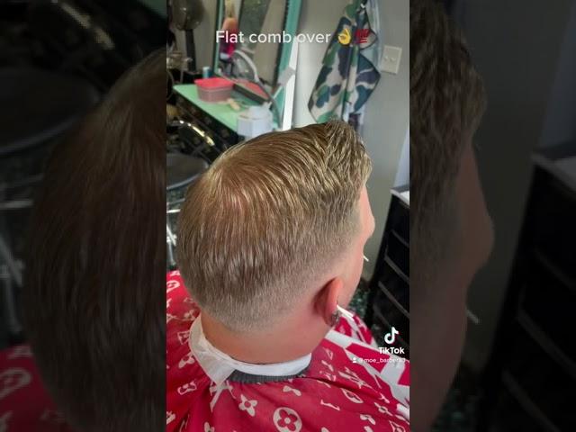 Classic comb over with skin fade