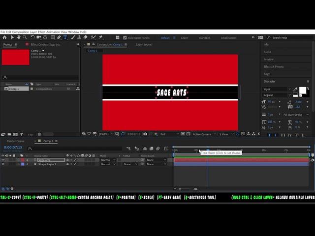 After Effects: Infinite Scrolling Text /Banners