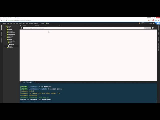 Node Express Tutorial - how to install templating engine ejs Part 2