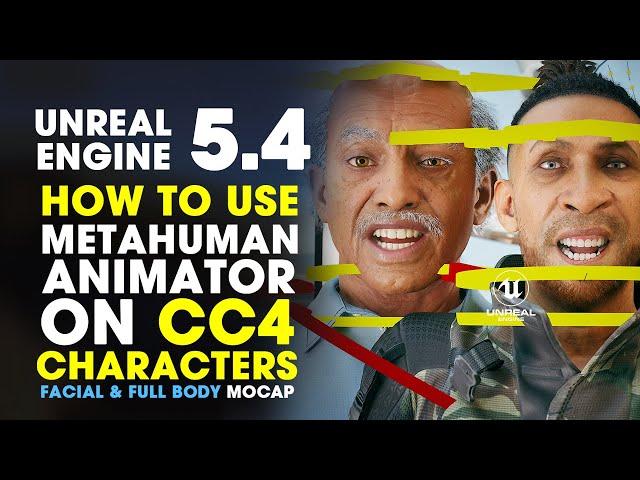 Unreal Engine 5.4 | How to Use MetaHuman Animator on CC4 Character |  Facial & Full Body Mocap