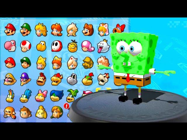 Will SpongeBob win the race in the Golden Dash Cup & Spiny Cup of Mario Kart 8 Deluxe wave ?